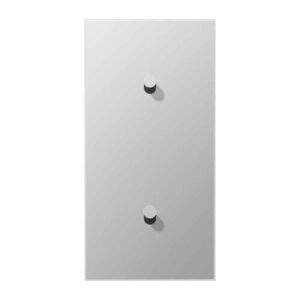 Abdeckung mit Kipphebel, Kegel, 2fach, 2 x 1 Kipphebel, senkrecht, Serie LS 1912, Aluminium, Jung AL12-20K0