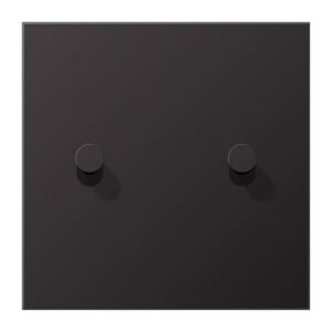Abdeckung mit Kipphebel, Kegel, 1fach, 2 Kipphebel, Serie LS 1912, dark (lackiertes Aluminium), Jung AL12-5DK01