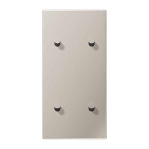 Abdeckung mit Kipphebel, Kegel, 2fach, 2 x 2 Kipphebel, senkrecht, Serie LS 1912, Edelstahl, Jung ES12-25K1