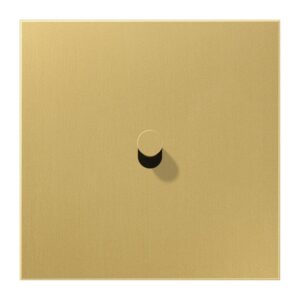 Abdeckung mit Kipphebel, Kegel, 1fach, 1 Kipphebel, Serie LS 1912, Messing classic, Jung ME12-0CK25