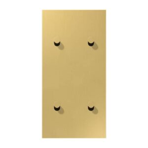 Abdeckung mit Kipphebel, Kegel, 2fach, 2 x 2 Kipphebel, senkrecht, Serie LS 1912, Messing classic, Jung ME12-25CK25