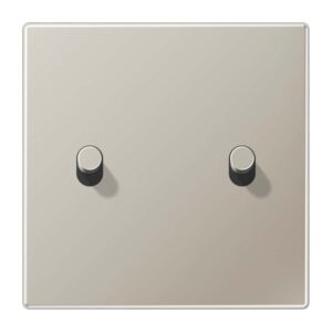 Abdeckung mit Kipphebel, Zylinder, 1fach, 2 Kipphebel, Serie LS 1912, Edelstahl, Jung ES12-5R1