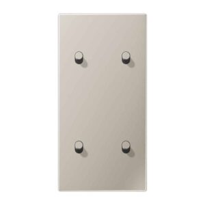 Abdeckung mit Kipphebel, Zylinder, 2fach, 2 x 2 Kipphebel, senkrecht, Serie LS 1912, Edelstahl, Jung ES12-25R1
