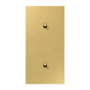 Abdeckung mit Kipphebel, Zylinder, 2fach, 2 x 1 Kipphebel, senkrecht, Serie LS 1912, Messing classic, Jung ME12-20CR25