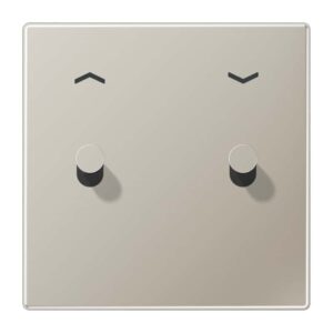 Abdeckung mit Kipphebel, Kegel, 1fach, 2 Kipphebel, mit Pfeilsymbolen, Serie LS 1912, Edelstahl, Jung ES12-5PK1