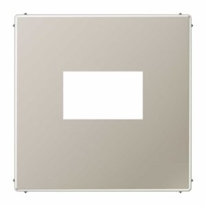 Abdeckung für USB-Ladegerät, (gerastet), Serie LS, Edelstahl, Jung ES1969USB