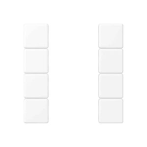 Tastensatz 4fach, F50, Serie A, schneeweiß matt, Jung A504TSAWWM
