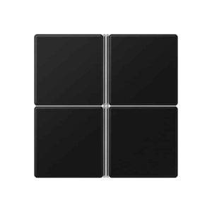Tastensatz 4fach, F40, Serie A, graphitschwarz matt, Jung A404TSASWM