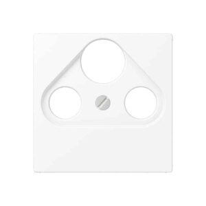 Abdeckung für Universal-Sat/BK-Dosen, Thermoplast lackiert, Serie A, schneeweiß matt, Jung A561BFPLSATWWM