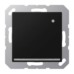 LED-Orientierungslicht mit integriertem Helligkeitssensor, Thermoplast lackiert, Serie A, graphitschwarz matt, Jung A1539-OSWMLNW