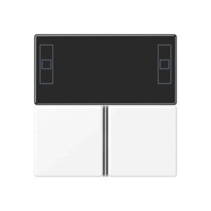 Tastensatz 3fach, F40 Raumcontroller, Serie A, schneeweiß matt, Jung A4093TSAWWM