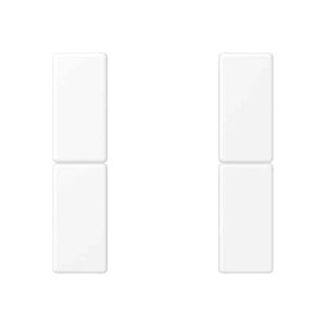 Tastensatz 2fach, F50, Serie A, schneeweiß matt, Jung A502TSAWWM