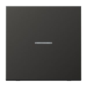 eNet Funk-Steuertaste Standard 1fach, Aluminium lackiert, Serie LS, anthrazit (lackiertes Aluminium), Jung FMAL1700AN