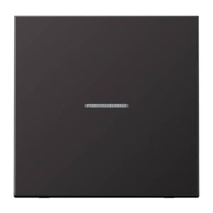 eNet Funk-Steuertaste Standard 1fach, Aluminium lackiert, Serie LS, dark (lackiertes Aluminium), Jung FMAL1700D