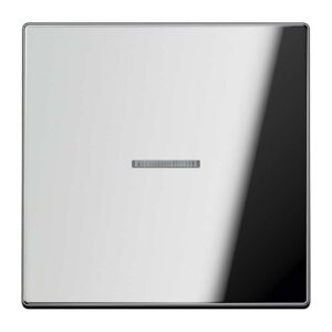 eNet Funk-Steuertaste Standard 1fach, Metall verchromt, Serie LS, glanzchrom, Jung FMGCR1700