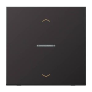 eNet Funk-Steuertaste Standard "Pfeile" 1fach, mit Pfeilsymbolen, Aluminium lackiert, Serie LS, dark (lackiertes Aluminium), Jung FMAL1700PD