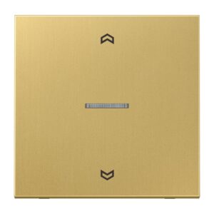 eNet Funk-Steuertaste Standard "Pfeile" 1fach, mit Pfeilsymbolen, Messing, Serie LS, Messing classic, Jung FMME1700PC