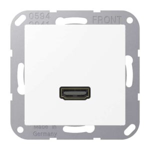 Multimedia-Anschlusssystem HDMI, Serie A, schneeweiß matt, Jung MAA1112WWM