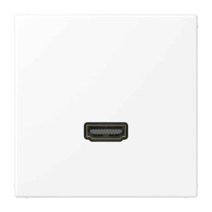 Multimedia-Anschlusssystem HDMI, Serie LS, schneeweiß matt, Jung MALS1112WWM