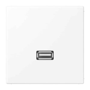 Multimedia-Anschlusssystem USB 2.0, Serie LS, schneeweiß matt, Jung MALS1122WWM