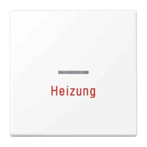 Wippe 1fach mit Lichtleiter, Heizung, Serie LS, schneeweiß matt, Jung LS990HWWM