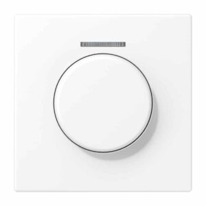 Abdeckung mit Lichtleiter für KNX Drehsensor, Serie LS, schneeweiß matt, Jung LS1940KO5WWM