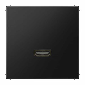 Multimedia-Anschlusssystem HDMI, Serie LS, graphitschwarz matt, Jung MALS1112SWM