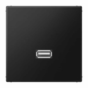 Multimedia-Anschlusssystem USB 2.0, Serie LS, graphitschwarz matt, Jung MALS1122SWM