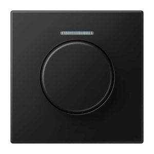 Abdeckung mit Lichtleiter für KNX Drehsensor, Serie LS, graphitschwarz matt, Jung LS1940KO5SWM