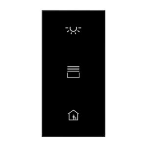 Abdeckung in Tastenfarbe, F50, Serie LS, schwarz, Jung LS50NATXSW-L