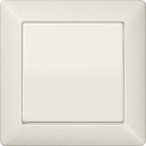 Wippe 1fach, mit Rahmen, Duroplast, Serie AS, weiß, Jung AS590