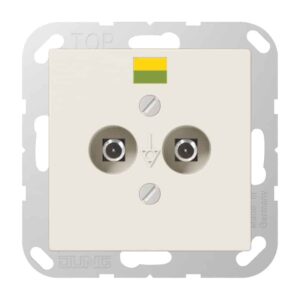 Potentialausgleich-Steckdose, Duroplast, Serie AS, weiß, Jung A565-2