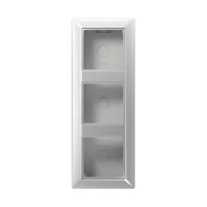 Aufputz-Kappe 3fach, Serie AS, aluminium, Jung AS583AAL