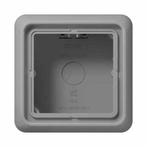 Aufputz-Kappe 1fach, Serie CD, grau, Jung CD581AGR