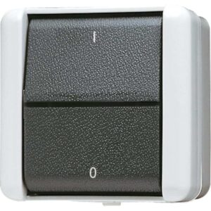 Wippschalter, Aus 3-pol., 16 AX 400 V ~, IP 44, WG 800, Jung 803W