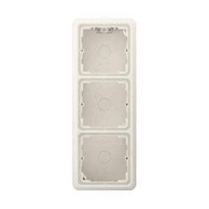 Aufputz-Kappe 3fach, Serie CD, weiß, Jung CD583AW