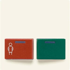 Abdeckung für Ackermann, Typ 73642 B2, rot, grün, Serie AS/A, weiß, Jung A642B-1