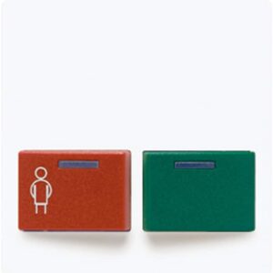 Abdeckung für Ackermann, Typ 73642 B2, rot, grün, Serie AS/A, alpinweiß, Jung A642B-1WW