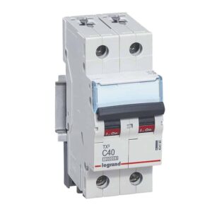 TX3 Leitungsschutzschalter C-Charakteristik, 40A,1-polig+N, 10kA, 230VAC, 2TE Legrand 404192