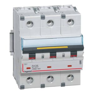 DX3 Leitungsschutzschalter D-Charakteristik, 125A, 3-polig, 10kA, 400VAC, 4,5TE Legrand 409508