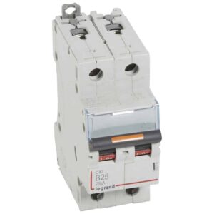 DX3 Leitungsschutzschalter B-Charakteristik, 25A, 2-polig, 25kA, 400VAC, 2TE Legrand 409718