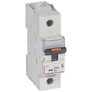 DX3 Leitungsschutzschalter D-Charakteristik, 40A, 1-polig,25kA,230/400VAC, 1,5TE Legrand 409811