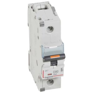 DX3 Leitungsschutzschalter D-Charakteristik, 80A, 1-polig,25kA,230/400VAC, 1,5TE Legrand 409814