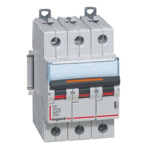 DX3 Leitungsschutzschalter Z-Charakteristik, 20A, 3-polig, 25kA, 400VAC, 3TE Legrand 409925