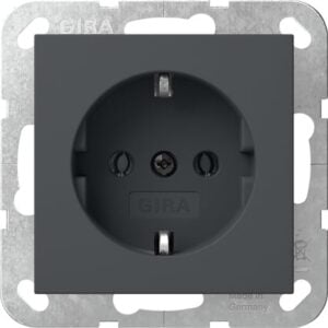 SCHUKO-Steckd. SRK System 55 Anthrazit Gira 418028