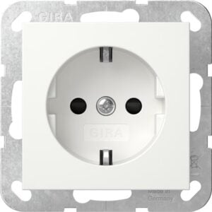 SCHUKO-Steckd. SP SRK System 55 Reinweiß Gira 418303