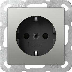 SCHUKO-Steckd. SP SRK System 55 Edelstahl Gira 4183600