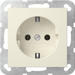 SCHUKO-Steckd. System 55 Cremeweiß Gira 418801
