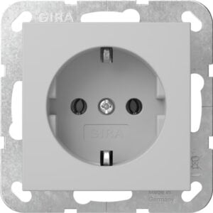 SCHUKO-Steckd. System 55 Grau m Gira 4188015