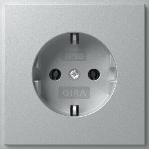SCHUKO-Steckd. (IP20) Gira TX_44 F Alu Gira 418865
